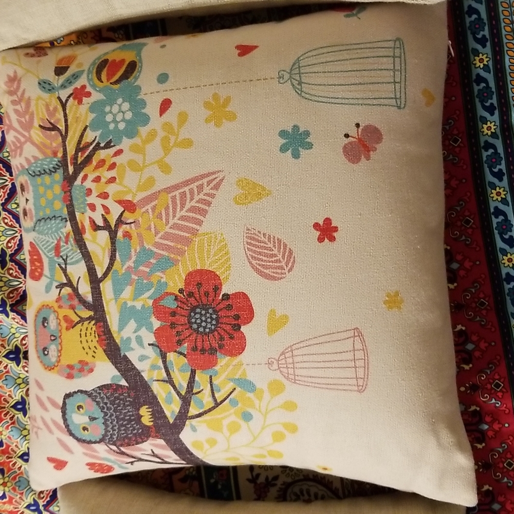 3 Owl Pillow covers